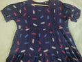 NAVY BLUE WITH GEOMETRIC PATTERN