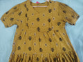 MUSTARD YELLOW WITH BLACK FLORAL