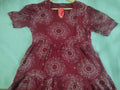 MAROON WITH SUN DESIGN